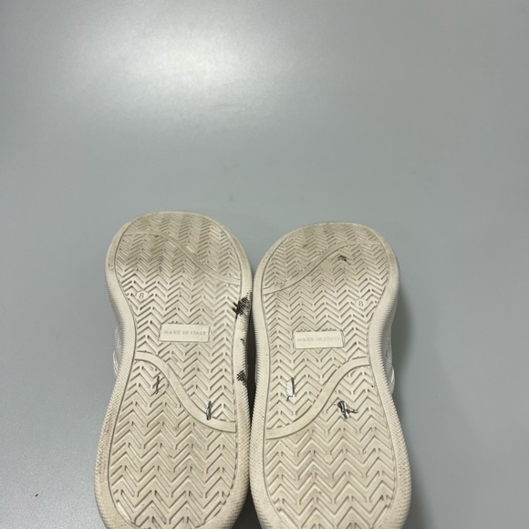 Valentino by Mario Valentino Adriel Monogram Leather Slip On Sneakers White 8 - Picture 6 of 7